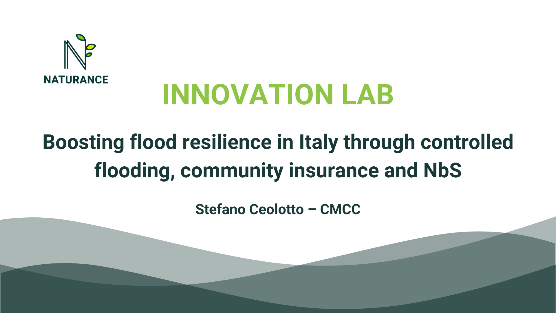 I-LAB | Boosting flood resilience in Italy through controlled flooding, community insurance and NbS